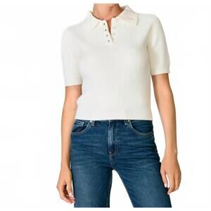 NEW LINE AND DOT sailing crew neck sweater in ivory